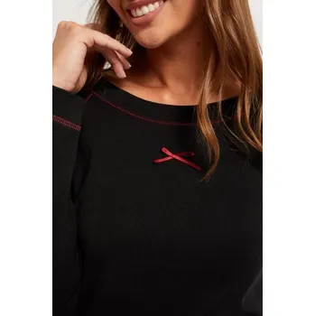 Dámské pyžamo Dámské pyžamo Italian Fashion Ordesa - bavlněné Černá M