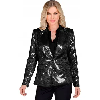 Dámské sako Sako dámské se flitry černé M