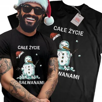 Tričko Vánoční tričko s motivem sněhuláka, Mikuláše, na focení, velikost 5XL