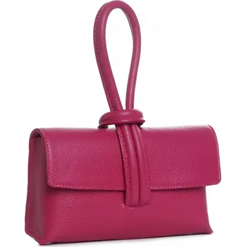 Kabelka Solome kabelka psaníčko z pravé kůže růžové