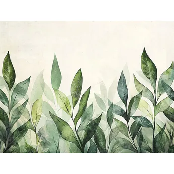 Fototapeta FOTOTAPETA ZELENÉ LISTY PŘÍRODA VLIESOVÁ LOŽNICE OBÝVACÍ POKOJ TAPETA 400x280