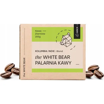 Káva Káva kávových zrn the White Bear - Kolumbia / Indie 250 g
