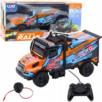 autíčko RC Nákladní Auto Oranžovo-Modré Ovládané Dálkovým Ovladačem s Klaksonem