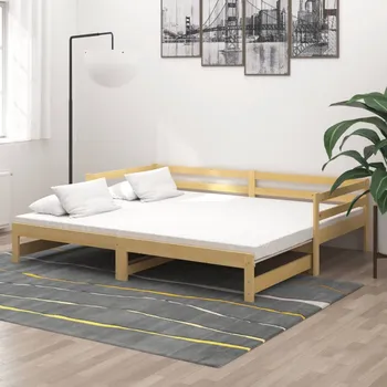 Nábytek vidaXL Marketos Výsuvná válenda masivní borové dřevo 2× (90 x 200 cm)