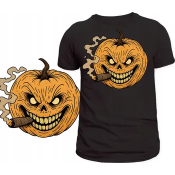 Tričko na Halloween - Strašidelná dýně - Skvělý potisk - Perfektní na párty - XL