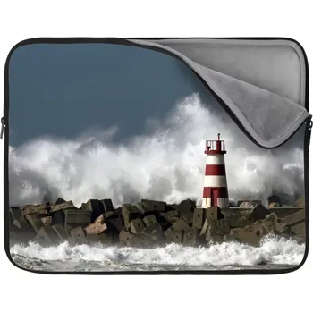 pouzdro na notebook Sablio Obal na notebook Maják ve vlnách - 17"