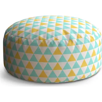 Taburet Sablio Taburet Circle Dvoubarevné trojúhelníky: 38x48 cm