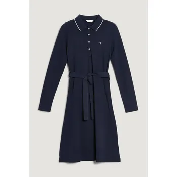Dámské šaty ŠATY GANT PIQUE POLO DRESS EVENING BLUE