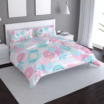 Povlečení Sablio Povlečení Roztomilí ptáčci - 140x200 / 90x70