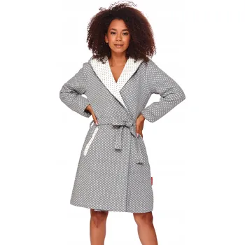 Dámský župan Doctor Nap dámský župan ke kolenům s kapucí, velikost L