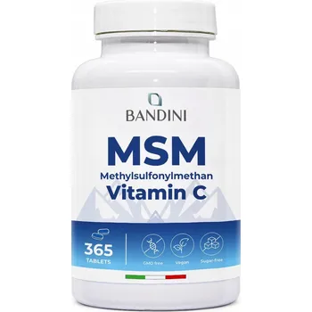 Bandini MSM - 2000 mg methylsulfonylmethanu a vitaminu C - 365 tablet