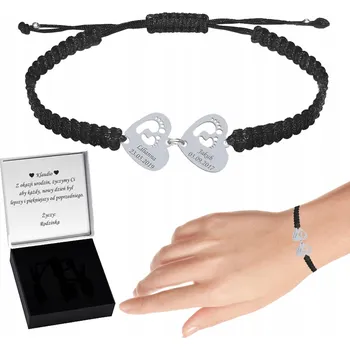 Náramek Náramek se jménem dítěte Stopy stříbro GRAVÍROVÁNÍ