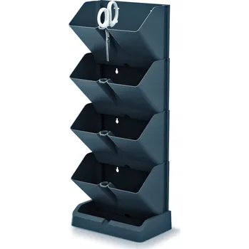 Květináč Květináč plast černý Prosperplast 20 cm x 12 cm x 48 cm