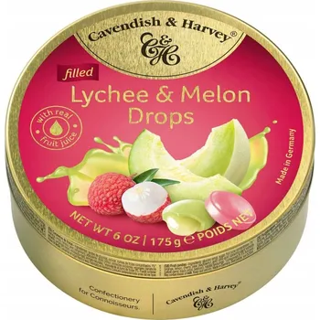 Bonbon Bonbóny Cavendish & Harvey drops liči a meloun 175 g