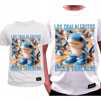 Chlapecké tričko Dětské tričko bílé pro chlapce Tralaleritos Tralala velikost 134