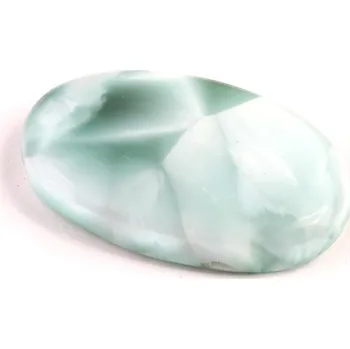 Přírodní kámen Kabošon Pectolite (zelený Larimar) č.8013 (36x22x7mm)