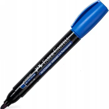 PERMANENTNÍ POPISOVAČ kuželový Trvalý MODRÝ FaberCastell POHODLNĚ PÍŠE