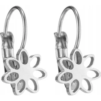 Náušnice Stříbrné Náušnice malé Ocel chirurgická boho květina