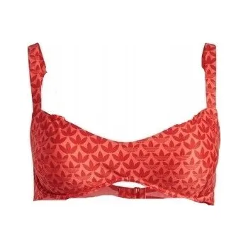 Podprsenka Adidas polovyztužená podprsenka červená velikost 3XL