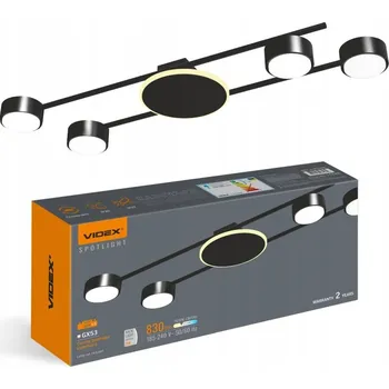 Stropní Svítidlo Halogenové přisazené svítidlo LED 4X GX53 s podsvícením