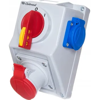 Elektrická zásuvka Elektrická Zásuvka nástěnná Elektromet šedá