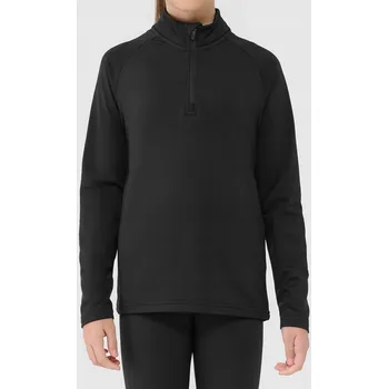 Chlapecká mikina Dívčí funkční mikina 4F velikost 122/128 deep black
