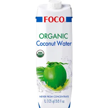 Voda FOCO Kokosová voda BIO 1000 ml