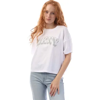 Dámské tričko Tričko DKNY White silver 348446 L