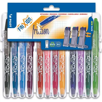 Pilot FriXion sada přepisovatelných rollerů 12 ks