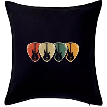 Polštář Čtyři barevná trsátka - Polštář 50x50 - 50x50 - Pouze potah ( Černá )