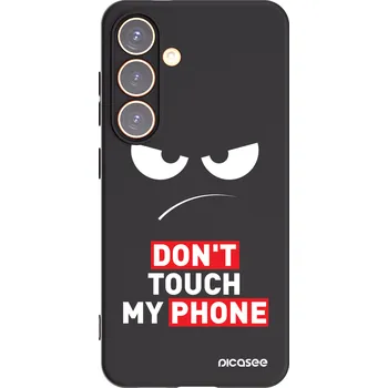 Pouzdro na mobilní telefon Picasee silikonový černý obal pro Samsung Galaxy S24 S921B 5G - Angry Eyes - Transparent