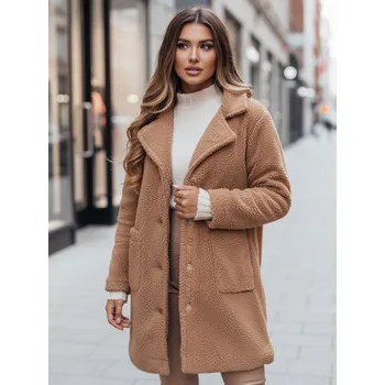 Dámský kabát Dámský zimní kabátek Dstreet NY0758z Barva: Hnědá, Velikost: L