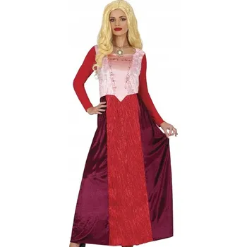 Karnevalový kostým KOSTÝM DÁMSKÝ ČARODĚJNICE ČERVENÁ SESTRA ČARODĚJNICE HALLOWEEN PŘEVLEK L