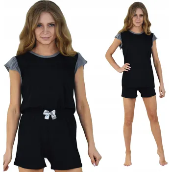 Dámské pyžamo Born2rest dámské pyžamo bavlna černé barvy, velikost S