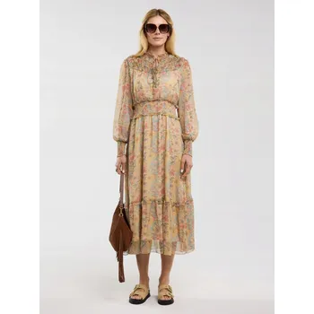 Dámské šaty ŠATY midi šaty BIG STAR z šifonu s květinovým vzorem ADARE 300 S