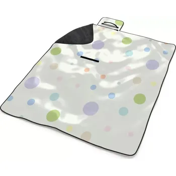 deka Sablio Plážová deka Tříbarevné puntíky: 200x140 cm