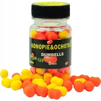 Boilies KONOPNÉ OCHOTKA POP-UP DUMBELLS MCKARP 8mm
