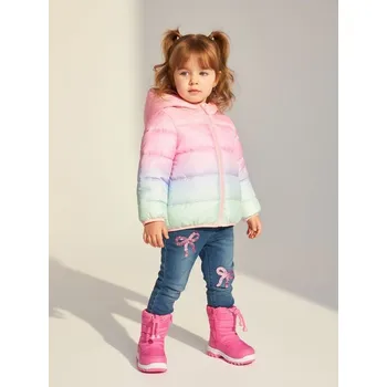 Dívčí bunda Sinsay - Prošívaná puffer bunda s kapucí - vícebarevná - 947HD-MLC - 947HD-MLC-86