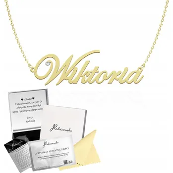 Náhrdelník Náhrdelník se jménem VIKTORIE stříbro PLÍŠEK S GRAVÍROVÁNÍM