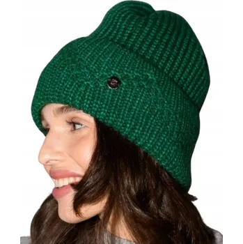 Čepice ZELEŇ ZELENÁ dámská vlněná čepice čepice MERINO VLNA Loman Olava