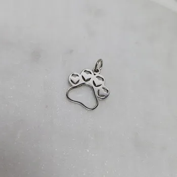 Přívěsek Stříbrný přívěsek psí tlapka - ryzost 925