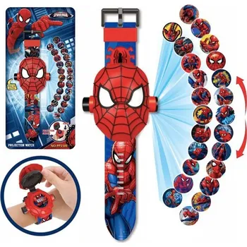 Hodinky DIGITÁLNÍ HODINKY S PROJEKTOREM NA RUKU PROJEKTOR Spiderman SPIDER MAN SUPERHRDINA