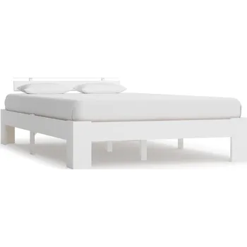 Postel vidaXL Marketos Rám postele bílý masivní borovice 120 x 200 cm