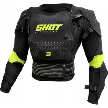 Moto bunda Motocyklový chránič hrudi a zad SHOT OPTIMAL 2.0 EVO BLACK NEON Velikost XXS