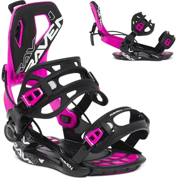 Snowboard RAVEN Snowboardové vázání Raven Fastec FT360 S FIALOVÁ|ČERNÁ