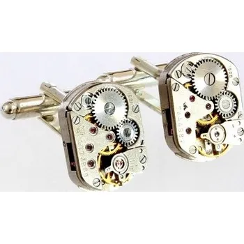 Manžetový knoflíček #SQ-II MANŽETOVÉ KNOFLÍČKY steampunk Mechanismus