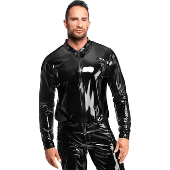 Pánské erotické prádlo Noir Handmade H092 Voltage PVC Jacket Black Velikost XXXL