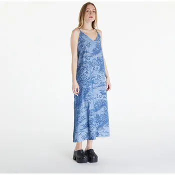 Dámské šaty Šaty Tommy Jeans Chambray Sleeveless Maxi Dress Hawaiian Denim Laser S