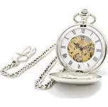 Šperky4U Mechanické kapesní hodinky otevírací - cibule - KH0008