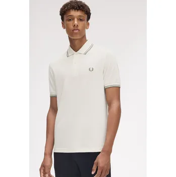 Pánská móda Tričko Fred Perry Lt Ecru Y54 4423352 S